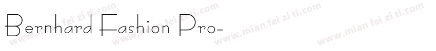Bernhard Fashion Pro字体转换